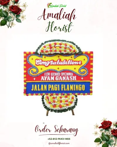 Bunga Papan Congratulation di Gunungbentang